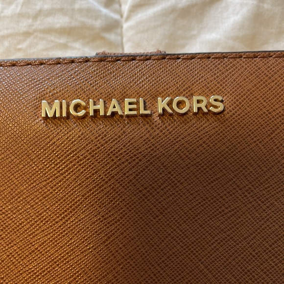 Michael Kors Brown Saffiano Leather Wallet - Picture 4 of 5